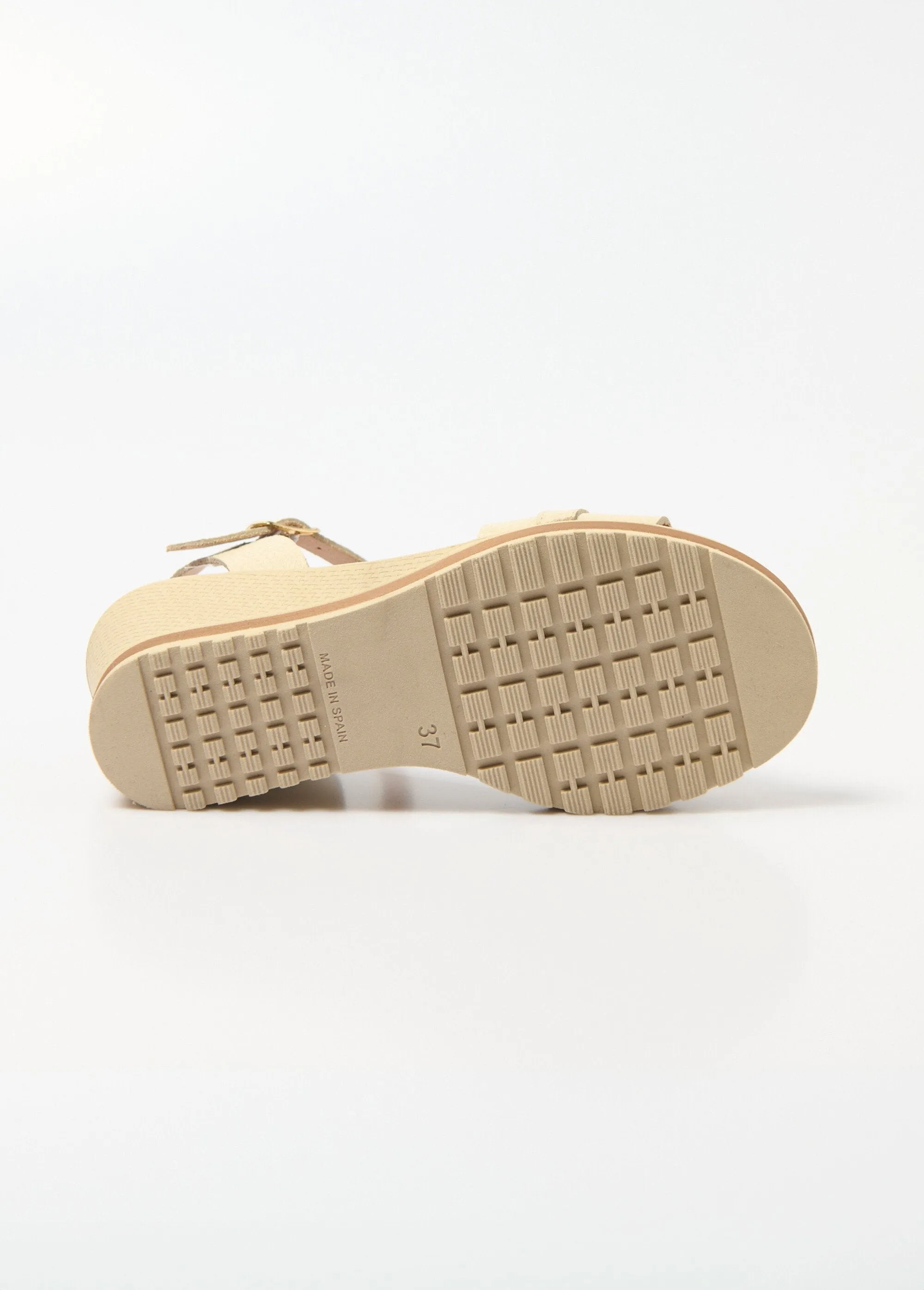 Leather wedge sandals, chic comfort width