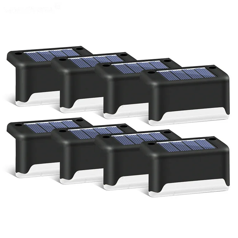 LED Outdoor Waterproof Wall Light Garden Landscape Step Stair Deck Lights Balcony Fence Solar Light