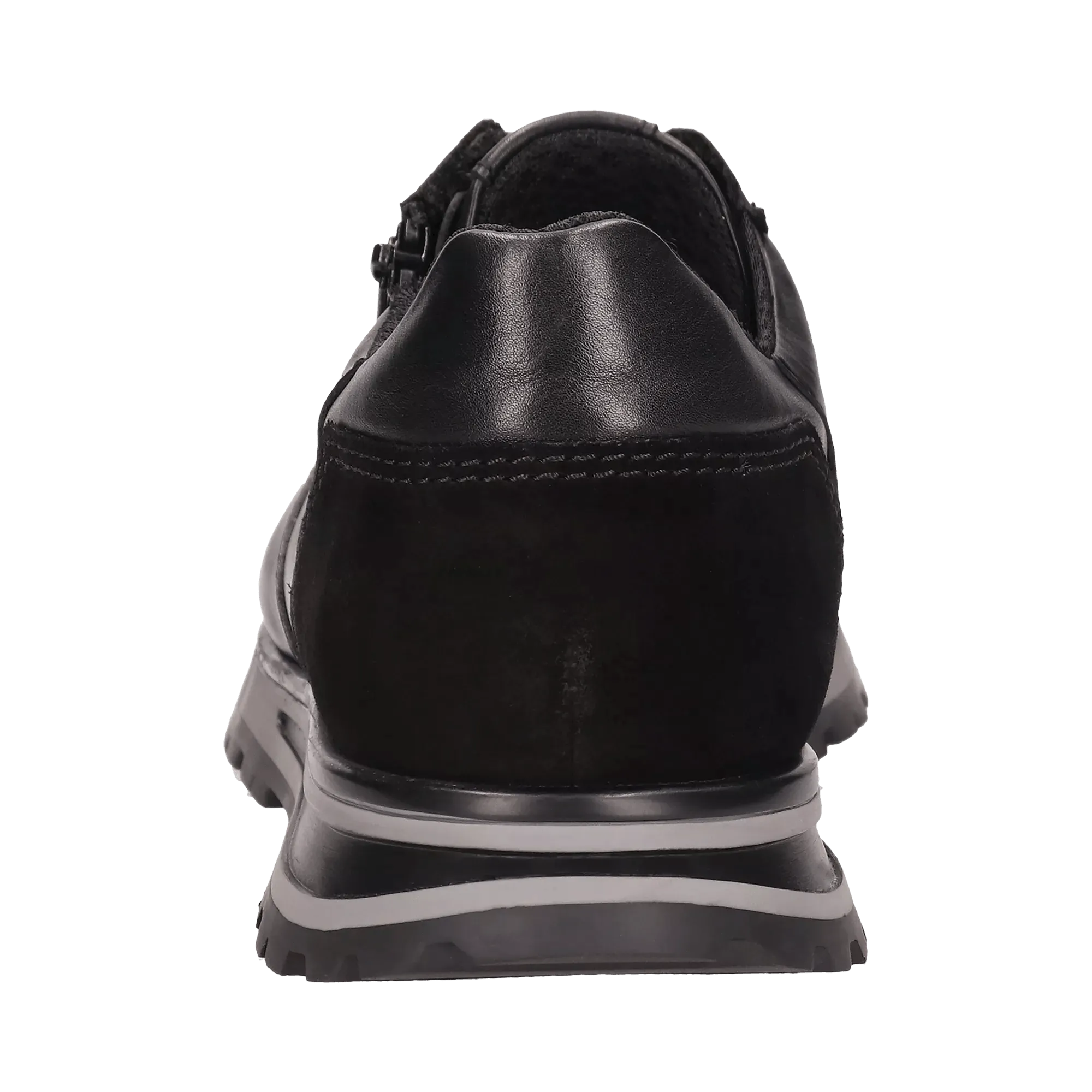 Leder Sneaker schwarz