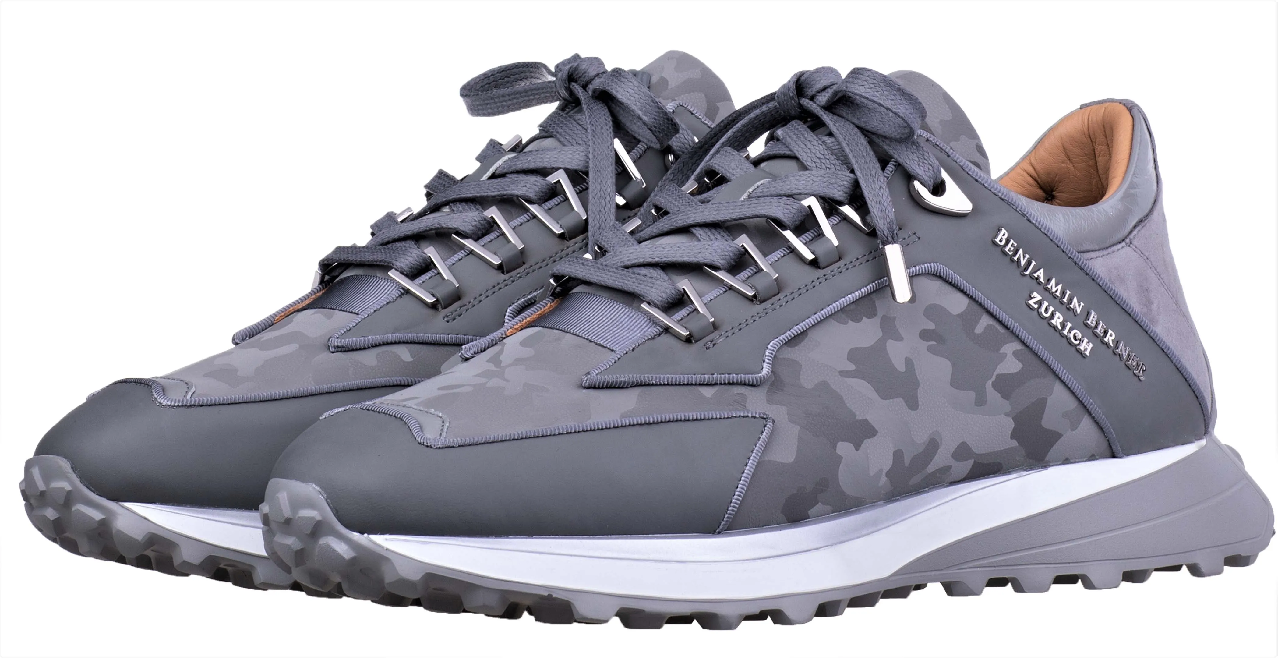 LOW-TOP BNJ ALPHA RUNNER STEEL GREY REFLECTIVE CAMOUFLAGE