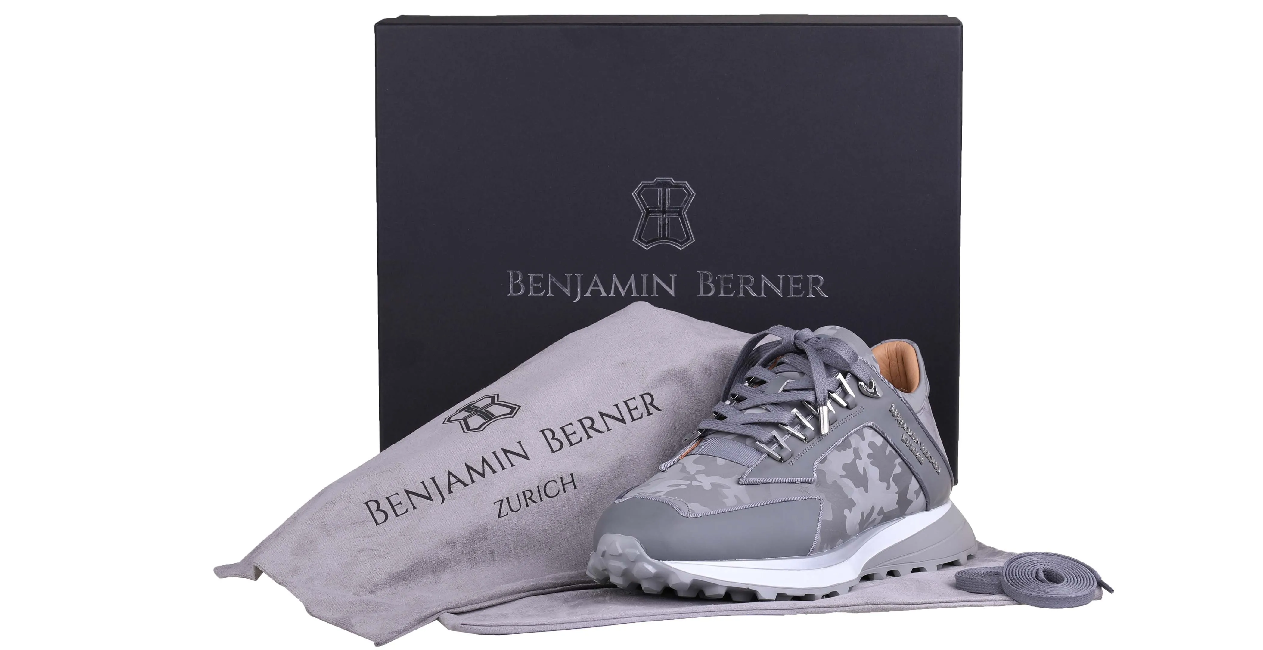 LOW-TOP BNJ ALPHA RUNNER STEEL GREY REFLECTIVE CAMOUFLAGE