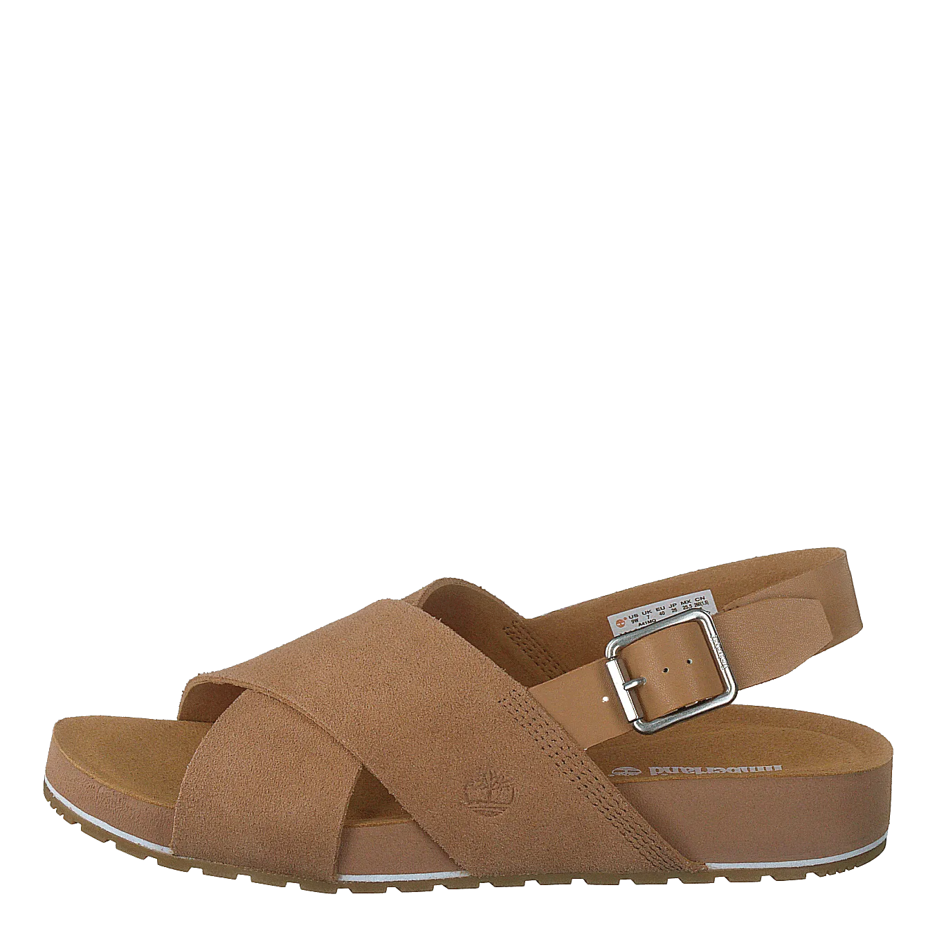 Malibu Waves Basic X Strap Sandal Medium Beige Suede