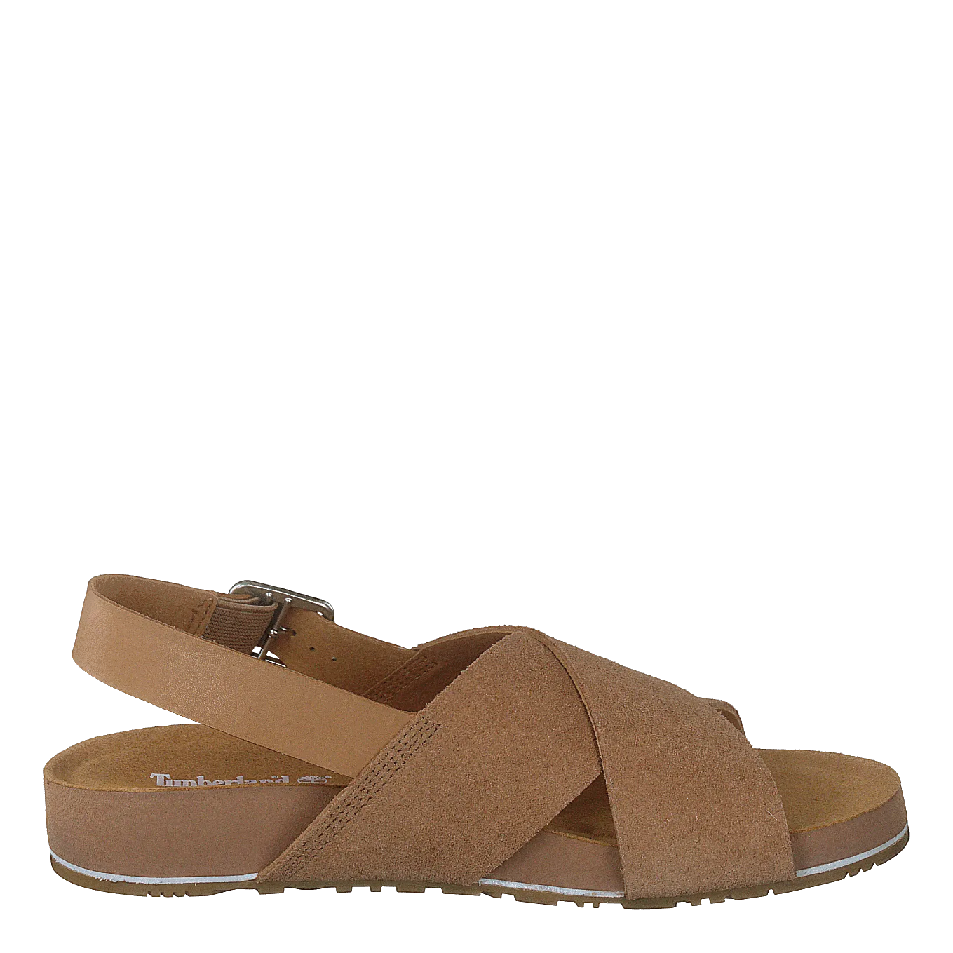 Malibu Waves Basic X Strap Sandal Medium Beige Suede