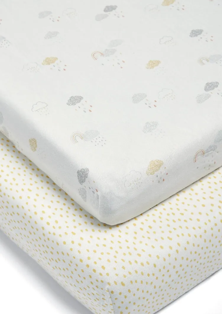 Mamas and Papas 2 Cotbed Fitted Sheets