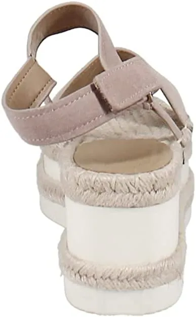 Marc Fisher LTD Womens Gallia Suede Slingback Wedge Sandals Pink 9 Medium (B,M)