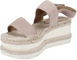 Marc Fisher LTD Womens Gallia Suede Slingback Wedge Sandals Pink 9 Medium (B,M)