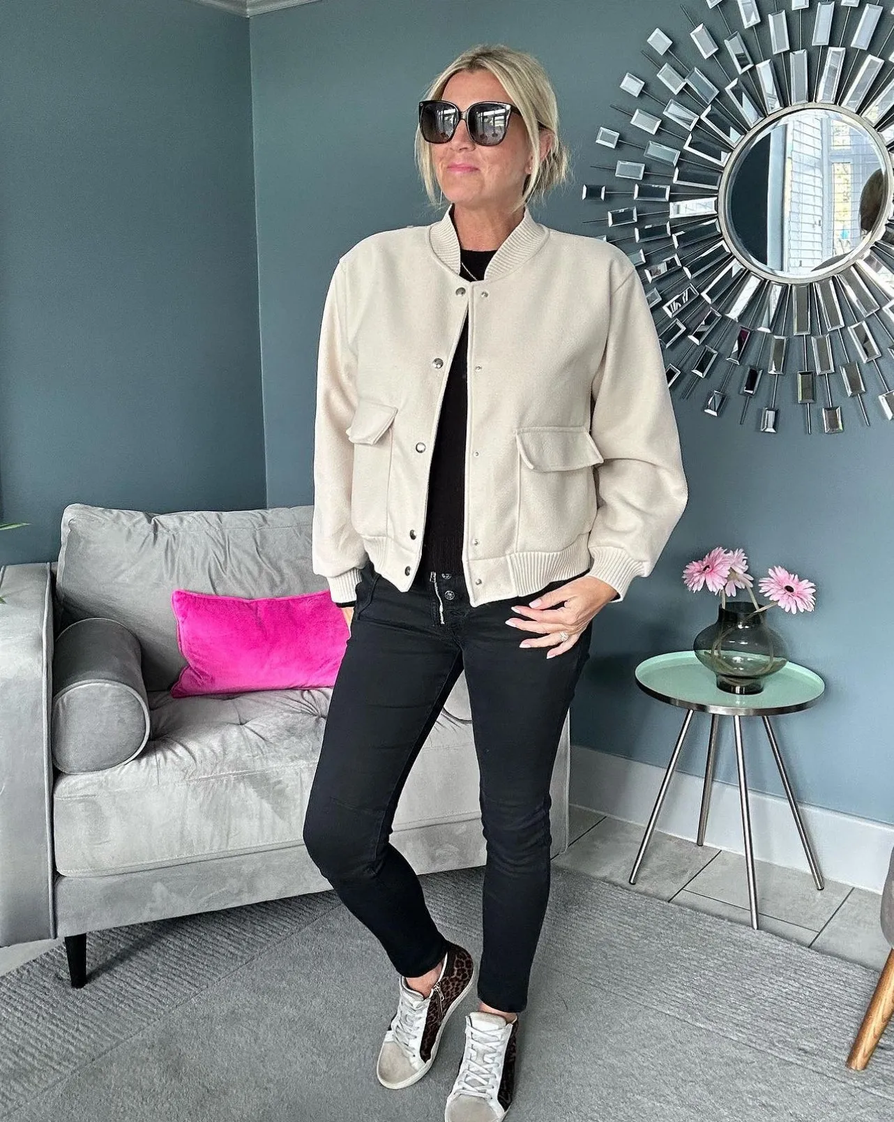 Melly & Co Black 4 Button Black Jeans