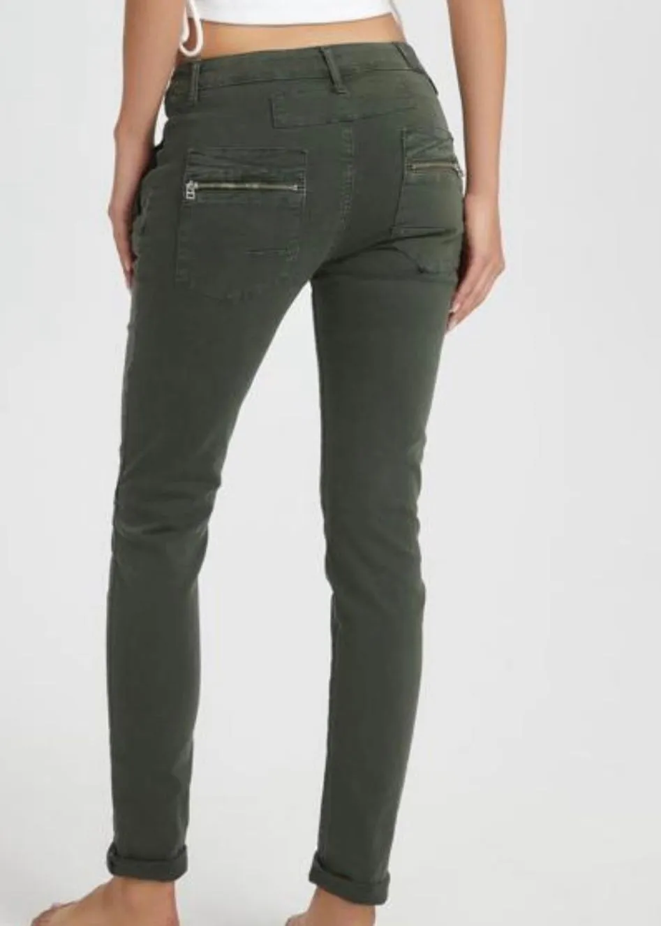 Melly & Co Grey 4 Button Jeans