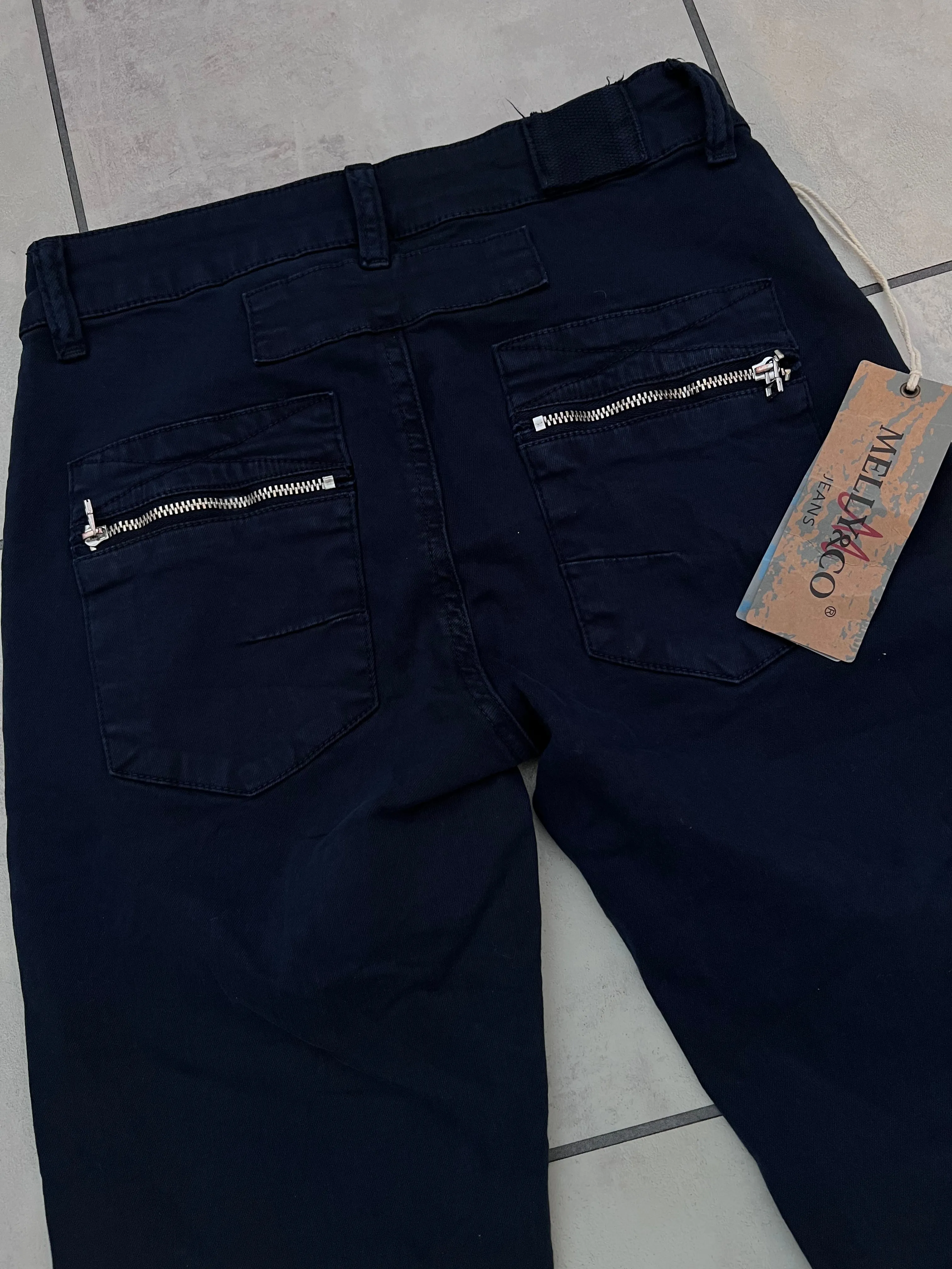 Melly & Co Navy 4 Button Jeans