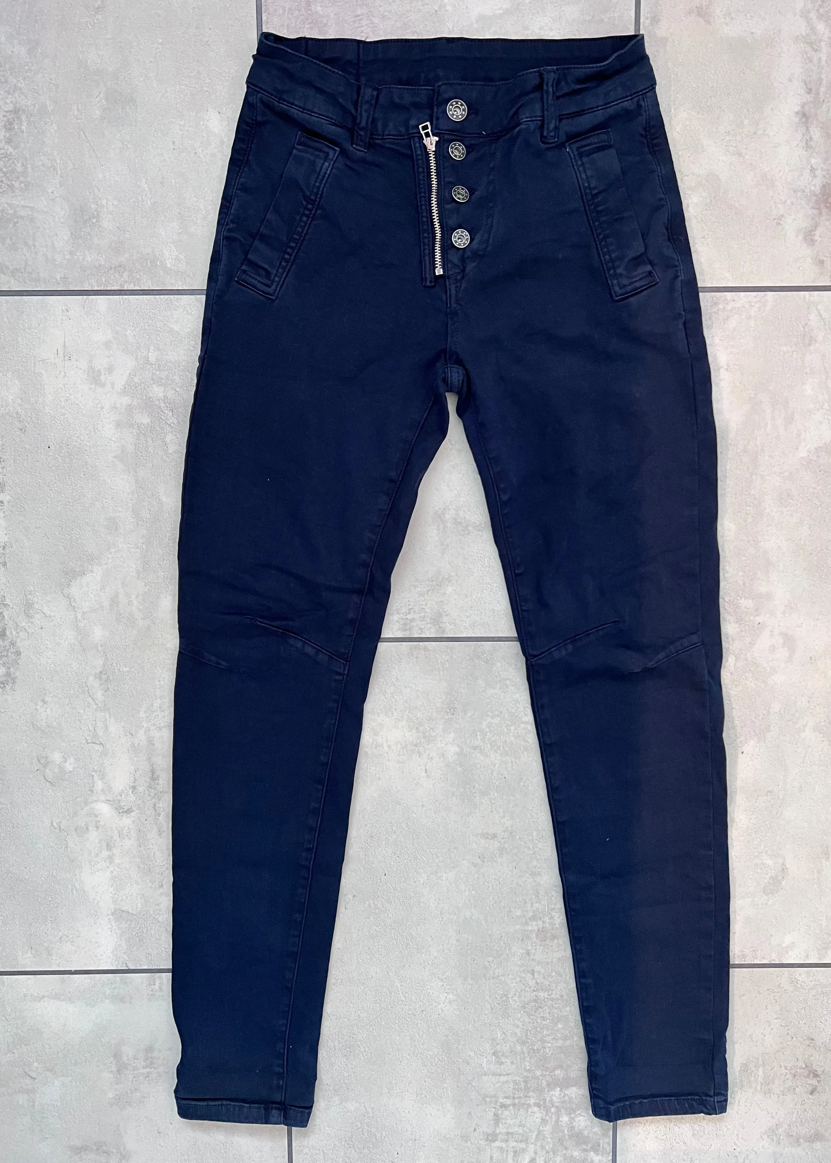 Melly & Co Navy 4 Button Jeans