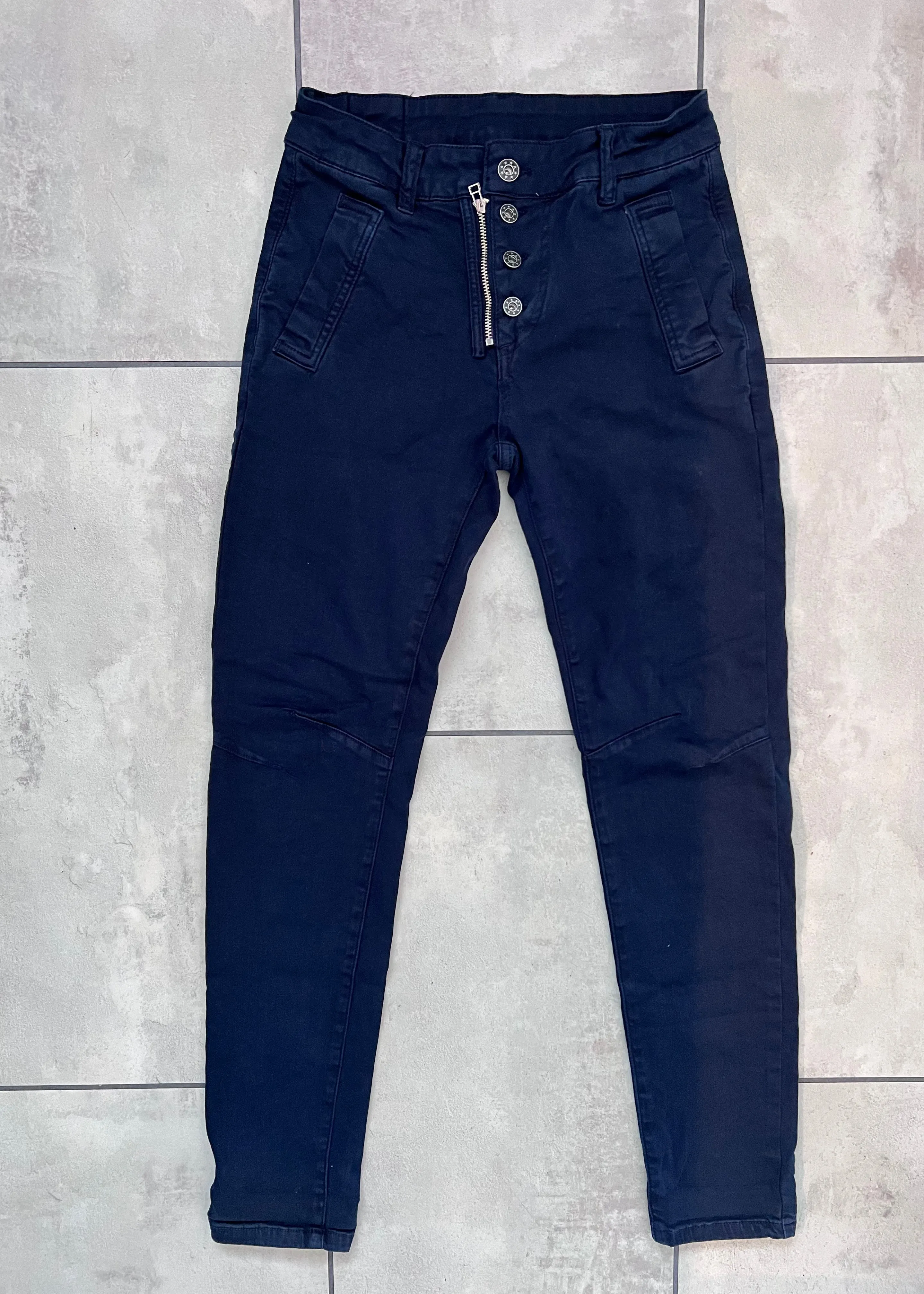 Melly & Co Navy 4 Button Jeans