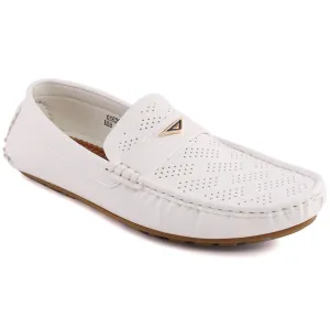 Men “JACO” Perforated Slip-On Buckle Loafer Shoes