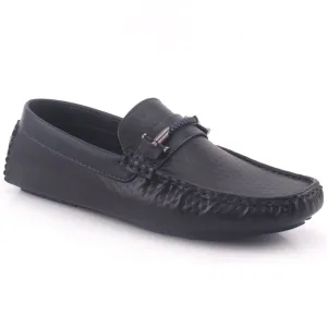 Men “SERGIO” Penta Textured Slip On Stylish Metallic Clasp Casual Moccasin Shoes