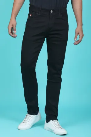 Men's Black Denim Slim Fit RANGER-6013-1 Jean