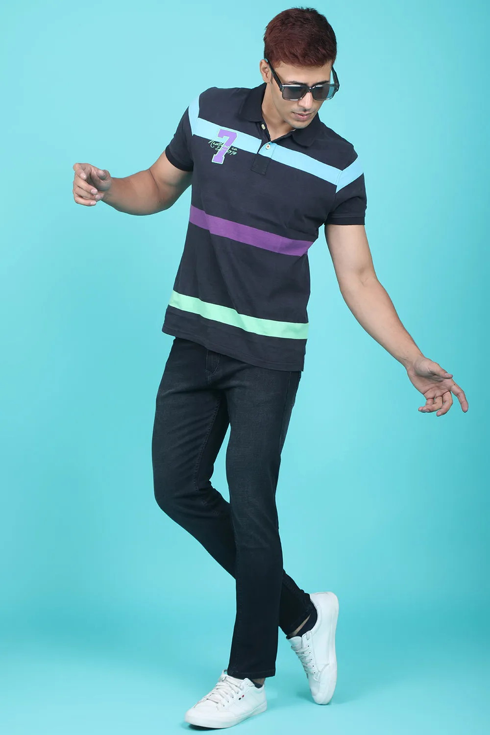 Men's Black Denim Slim Fit RANGER-6024 Jeans