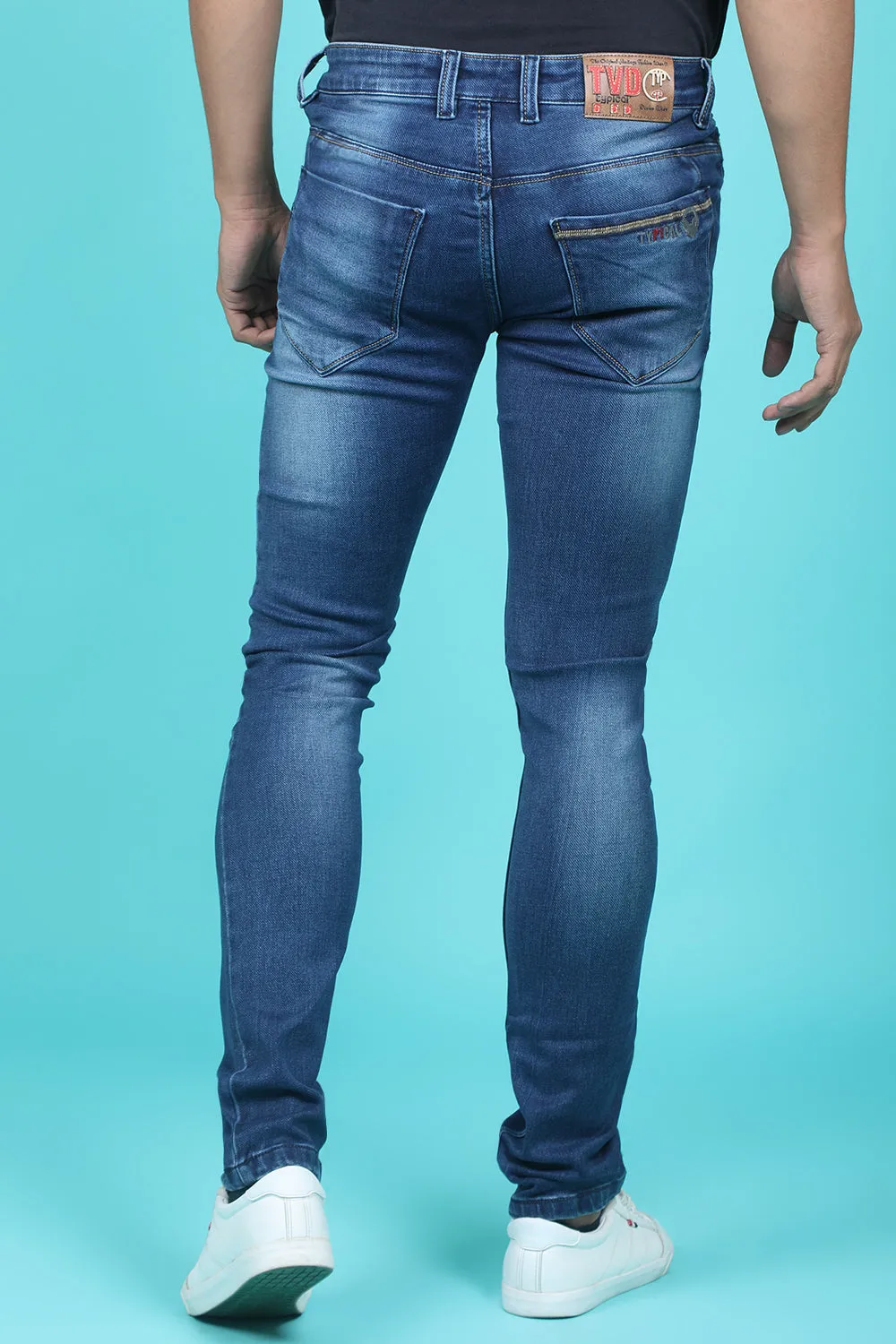 Men's Blue Denim Slim Fit QLC-5310-1 Jean