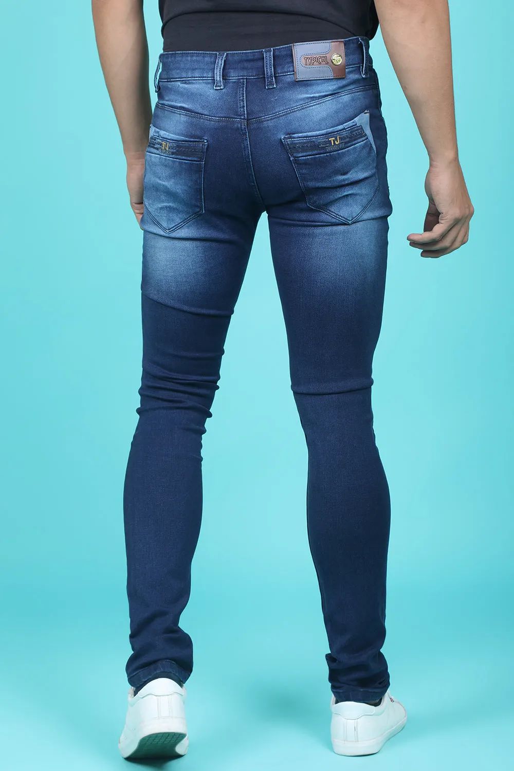 Men's Blue Denim Slim Fit QLC-5341 Jean