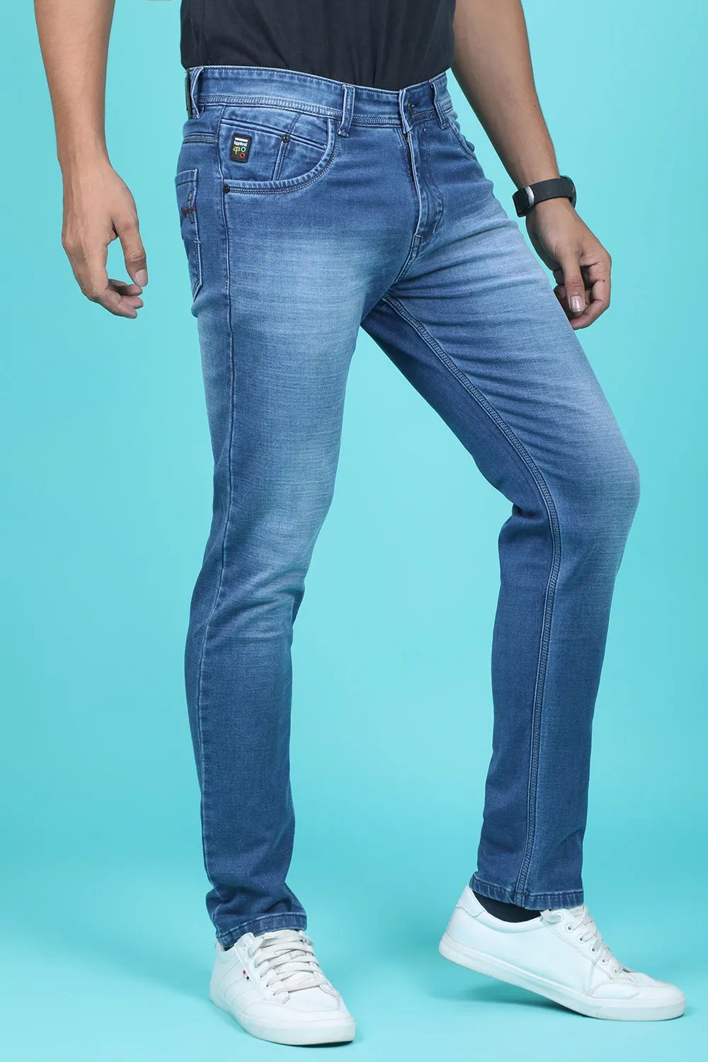 Men's Blue Denim Slim Fit RANGER-6010-1 Jeans