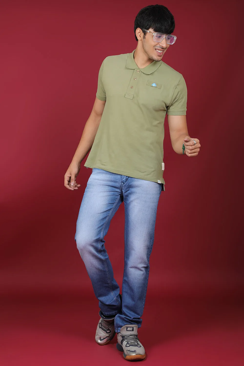 Men's Dark Blue Denim Slim Fit MD-7320 Jean