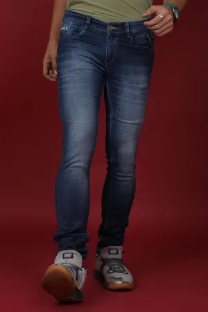 Men's Dark Blue Denim Slim Fit QLC-5258-1 Jean