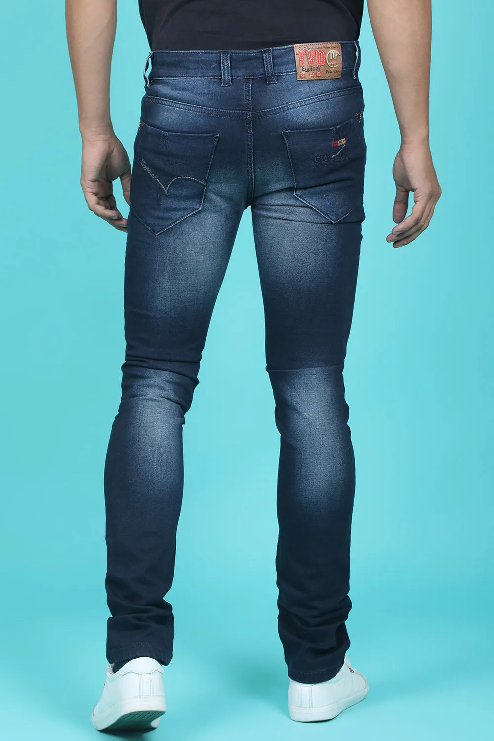 Men's Dark Blue Denim Slim Fit QLC-5292-2 Jean