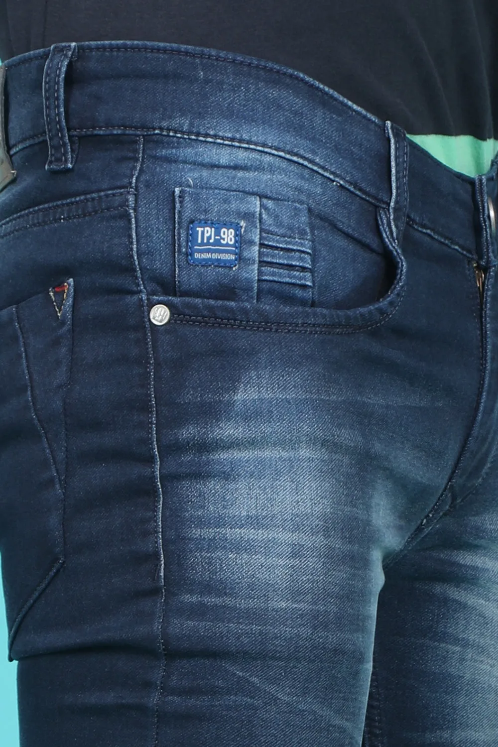 Men's Dark Blue Denim Slim Fit QLC-5292-2 Jean