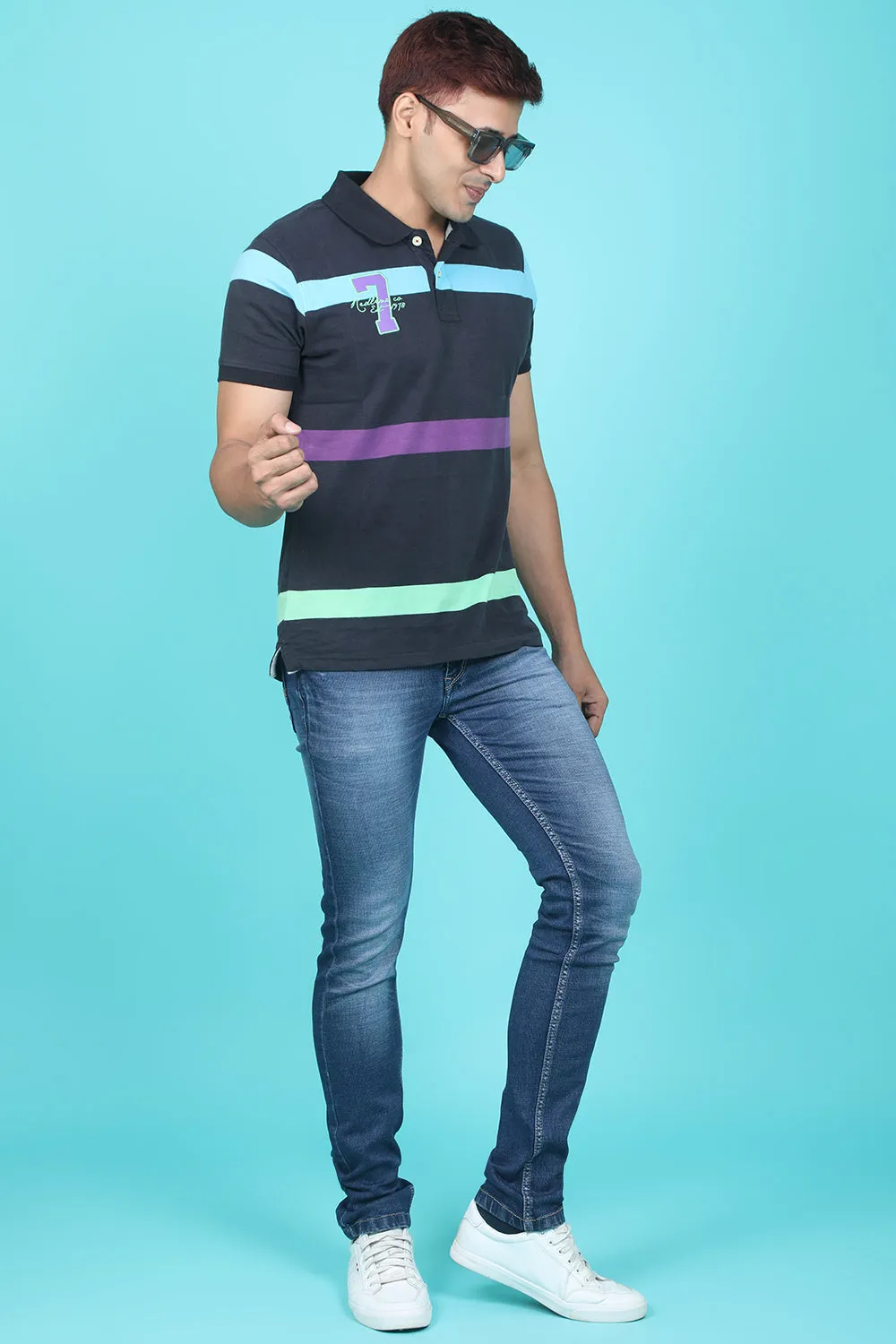 Men's Dark Blue Denim Slim Fit QLC-5315 Jean