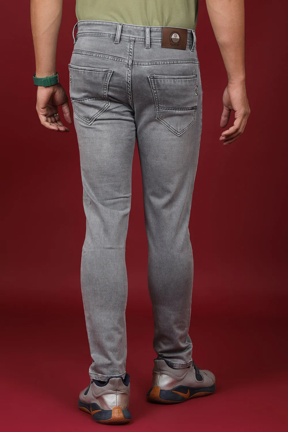 Men's Grey Denim Slim Fit MARS 8015 Jean