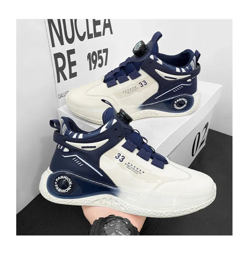 Mens Sneakers with Rotating Buckle for Outdoor Activities
