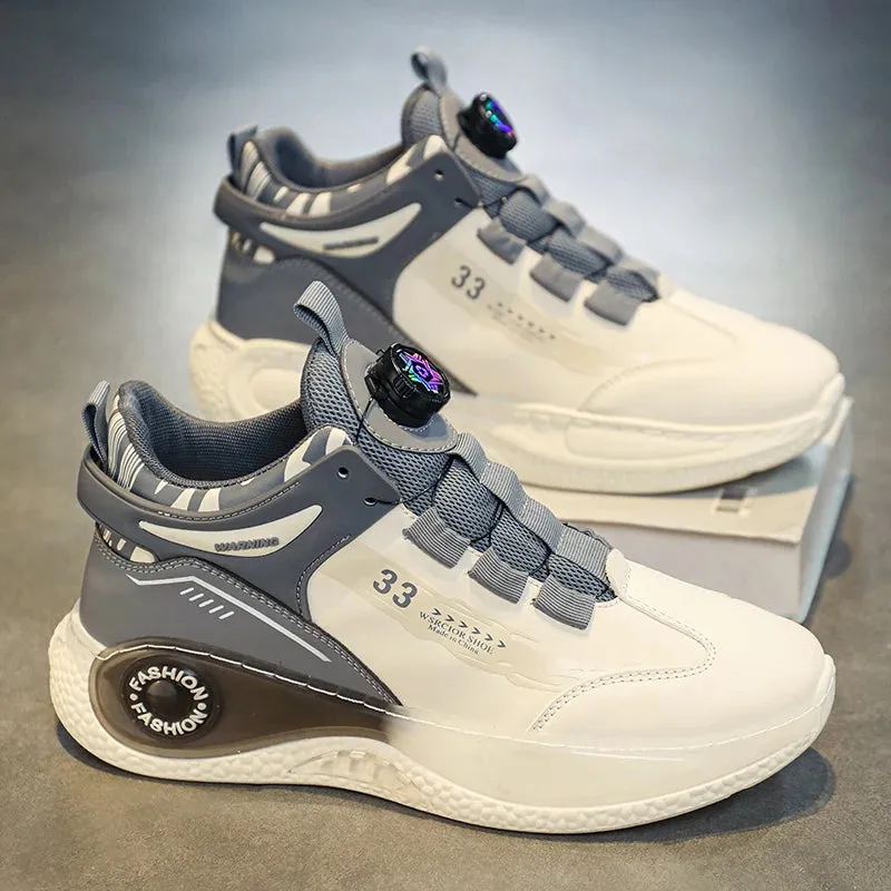 Mens Sneakers with Rotating Buckle for Outdoor Activities
