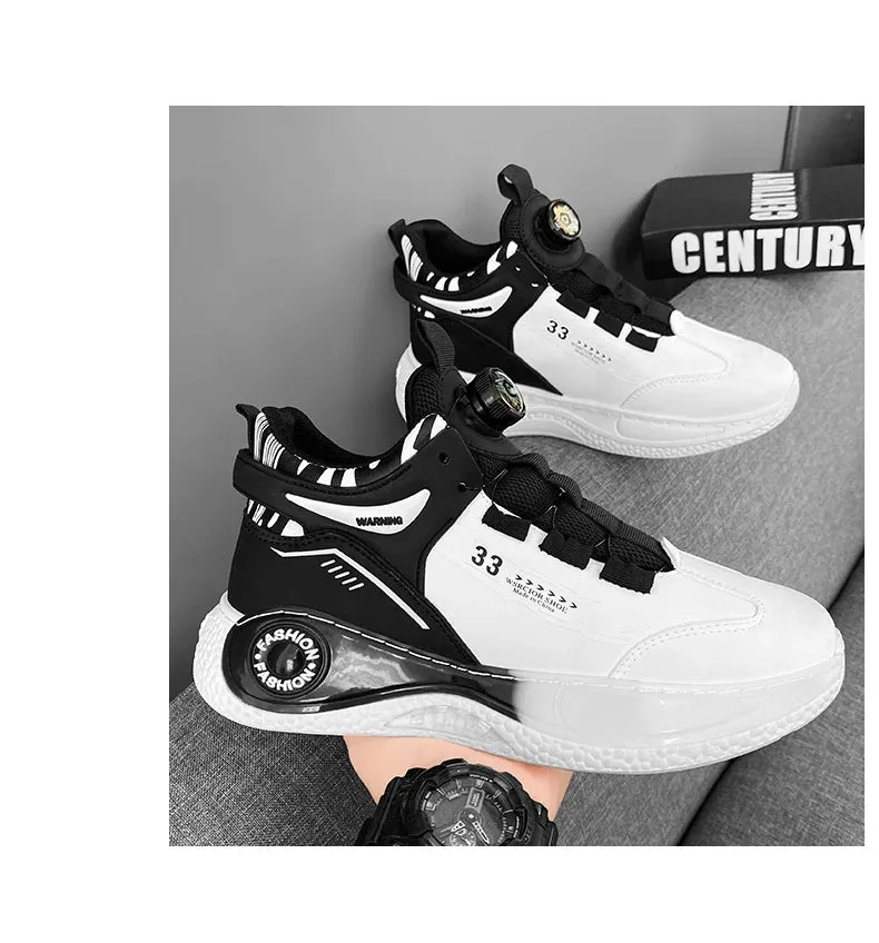 Mens Sneakers with Rotating Buckle for Outdoor Activities