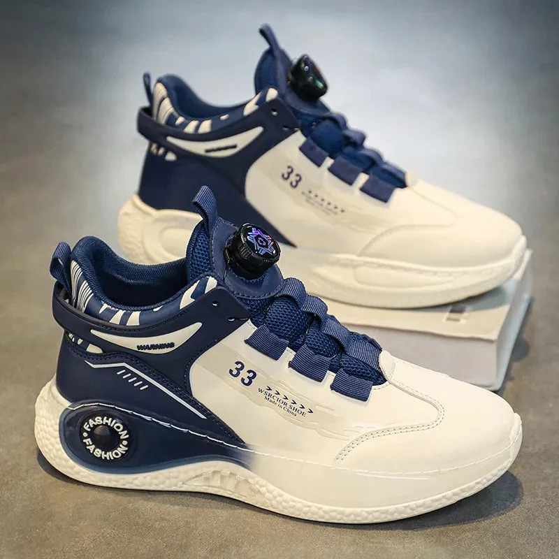 Mens Sneakers with Rotating Buckle for Outdoor Activities