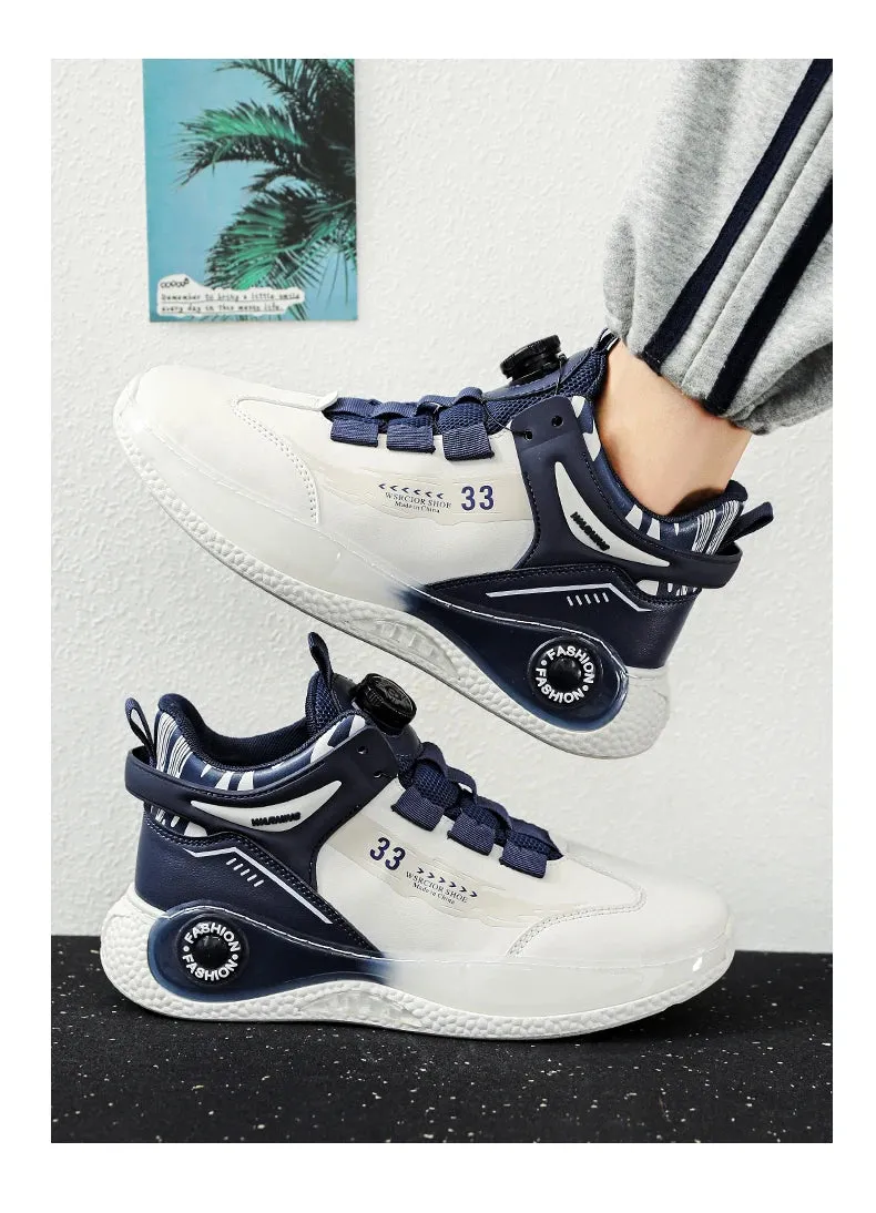 Mens Sneakers with Rotating Buckle for Outdoor Activities