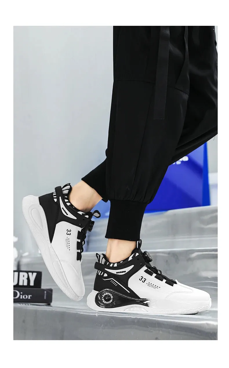 Mens Sneakers with Rotating Buckle for Outdoor Activities