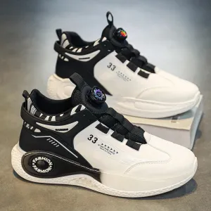 Mens Sneakers with Rotating Buckle for Outdoor Activities
