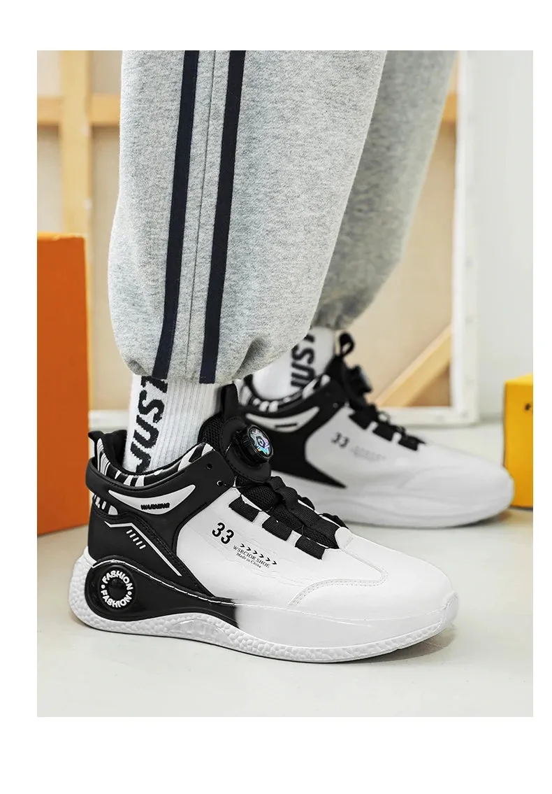 Mens Sneakers with Rotating Buckle for Outdoor Activities