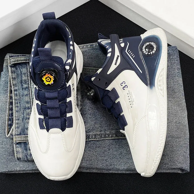 Mens Sneakers with Rotating Buckle for Outdoor Activities