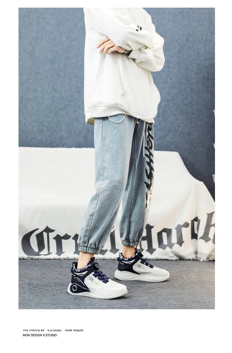 Mens Sneakers with Rotating Buckle for Outdoor Activities