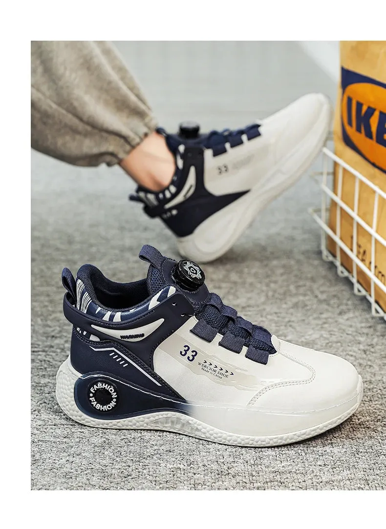 Mens Sneakers with Rotating Buckle for Outdoor Activities
