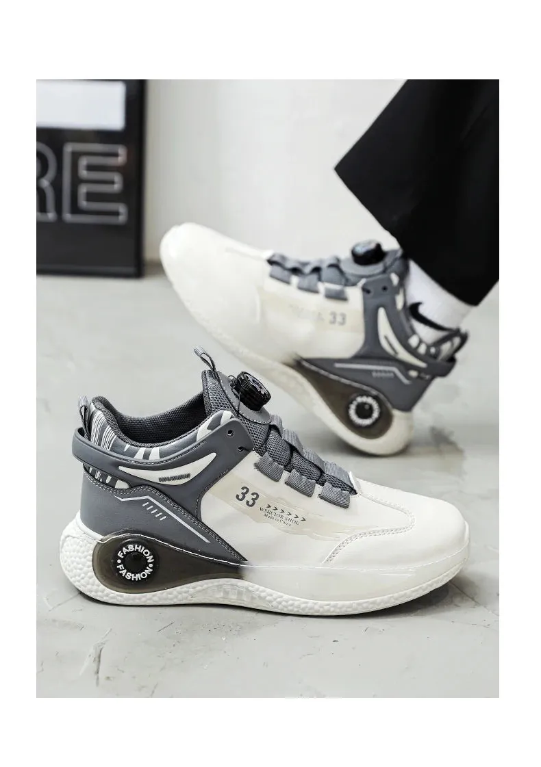 Mens Sneakers with Rotating Buckle for Outdoor Activities