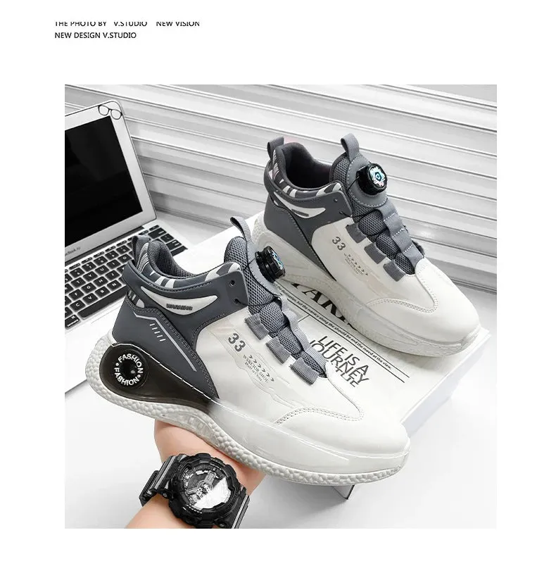 Mens Sneakers with Rotating Buckle for Outdoor Activities