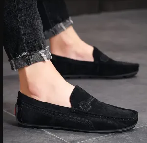 Men's Suede Casual Slip On Loafer Shoe