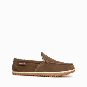 Men's Tilden Faux Shearling Lined Moccasin In Autumn Brown