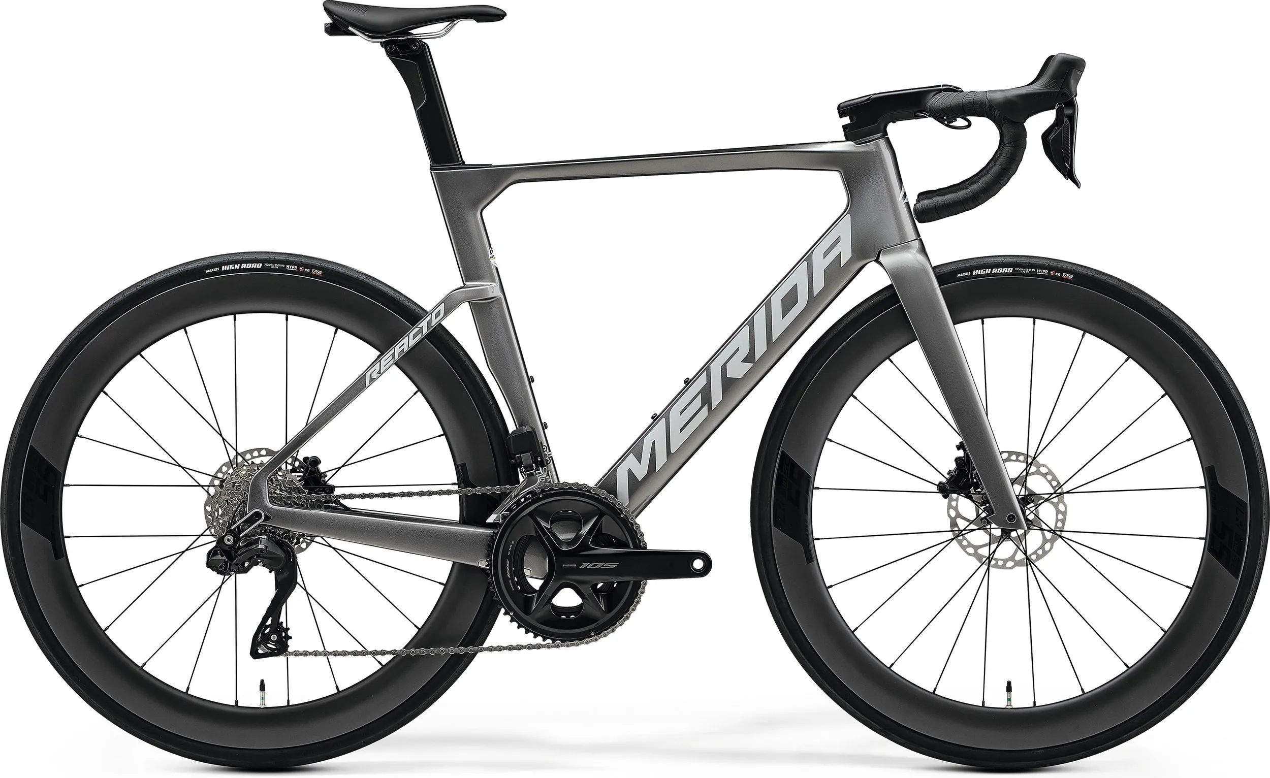 Merida Reacto 6000 Carbon Road Bike 2025 - Gunmetal Grey