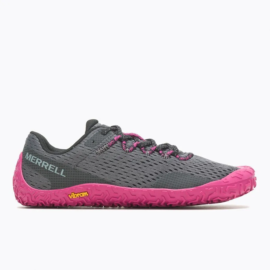 Merrell Women's Vapor Glove 6 Low Medium Width Granite/Fuschia Mesh J067722