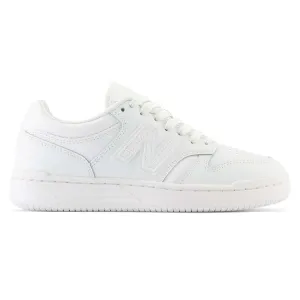 NEW BALANCE KID'S BB 80 TRIPLE WHITE SNEAKER SHOES