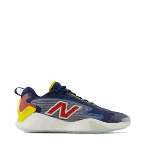 New Balance Men's Fresh Foam X CT-Rally Court Sneaker in Nb Navy with True Red and Ginger Lemon