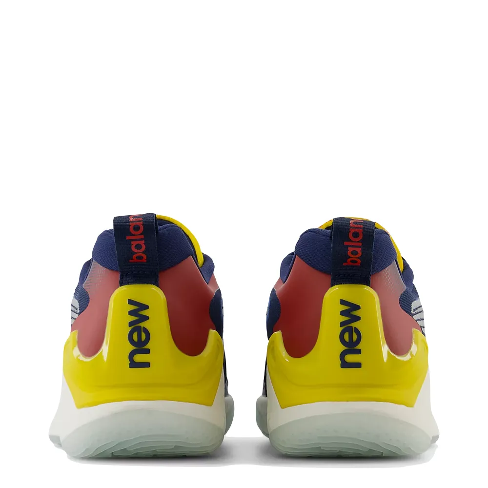 New Balance Men's Fresh Foam X CT-Rally Court Sneaker in Nb Navy with True Red and Ginger Lemon