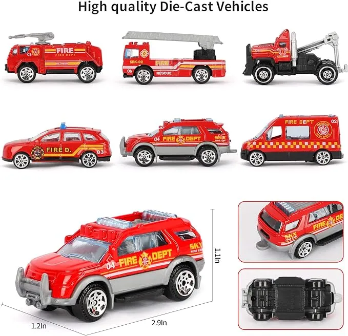NEW Transport Cargo Airplane Toy-Car Toys for Boys with Large Play Mat, Sounds Buttons Flashing Light, Vehicles Fire Trucks Large Plane 11 Road Signs T47 - Retails for $49 !