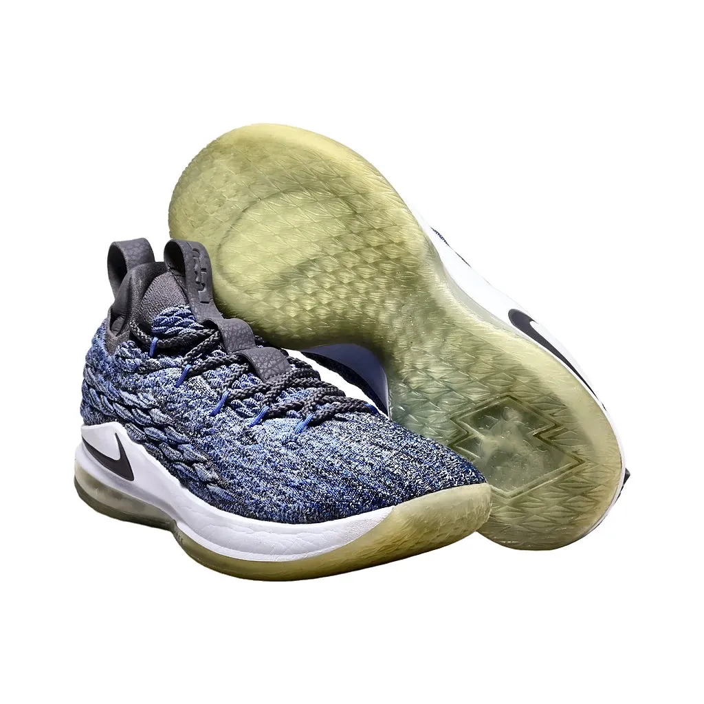 Nike Lebron 15 Sport Shoes Fabric Blue Color For Men